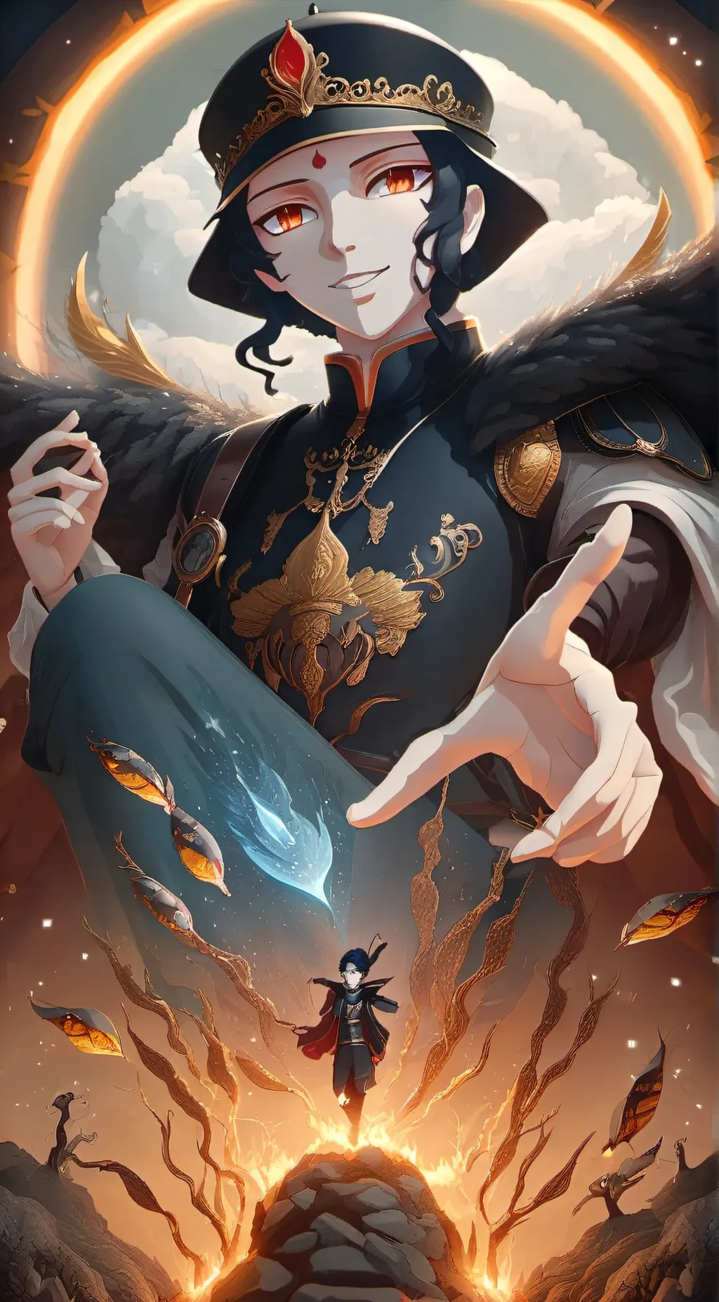 ai character: Uppermoons/Muzan background