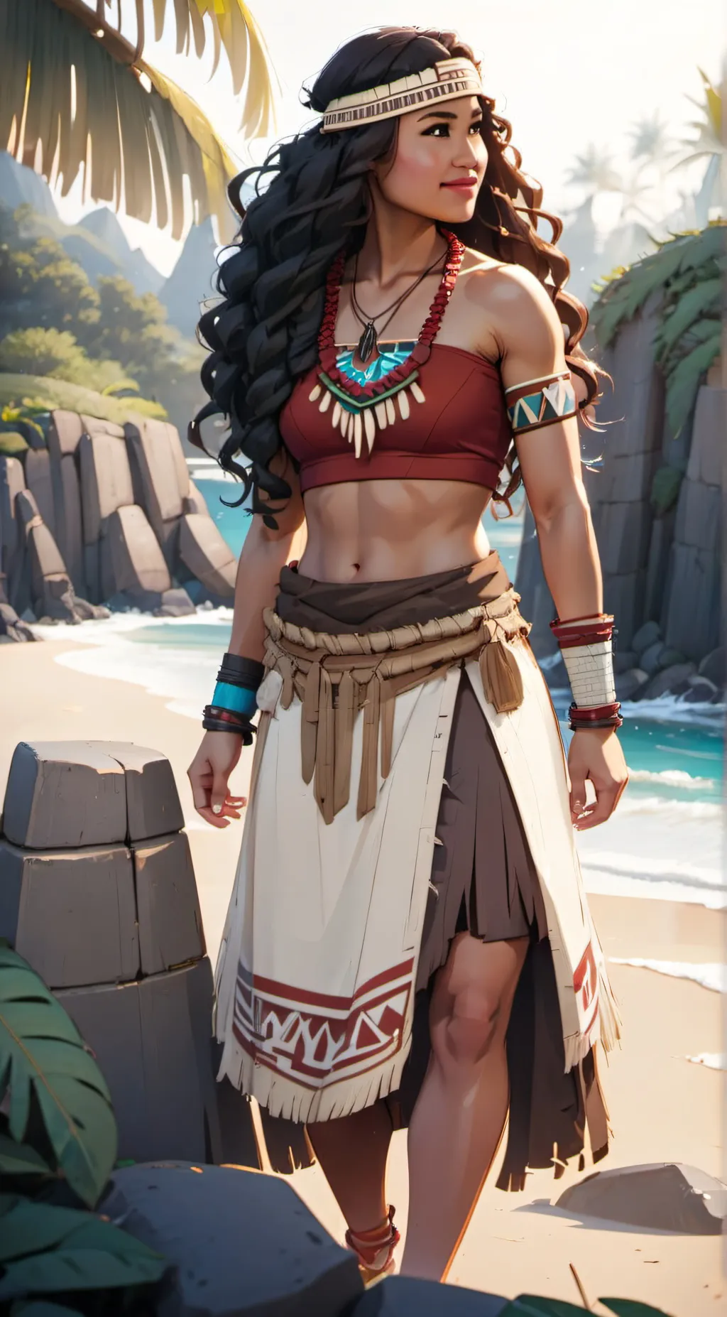 ai character: Moana background