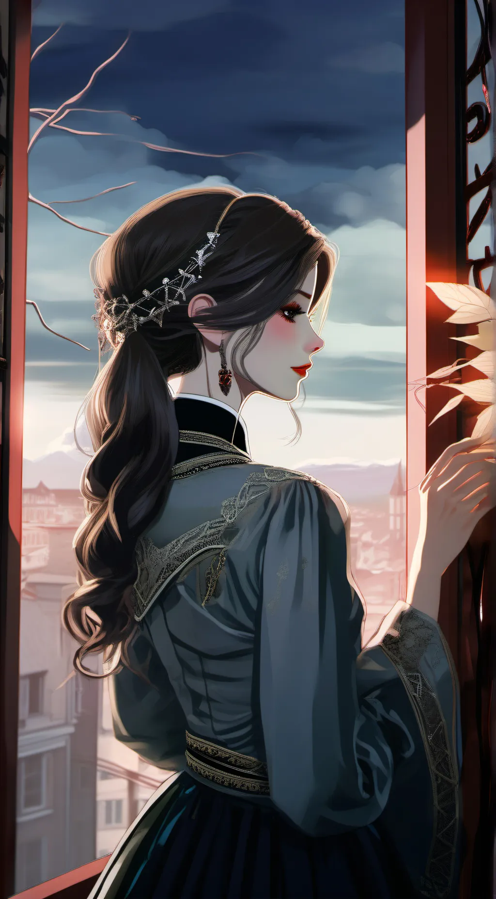 ai character: 叡那 background