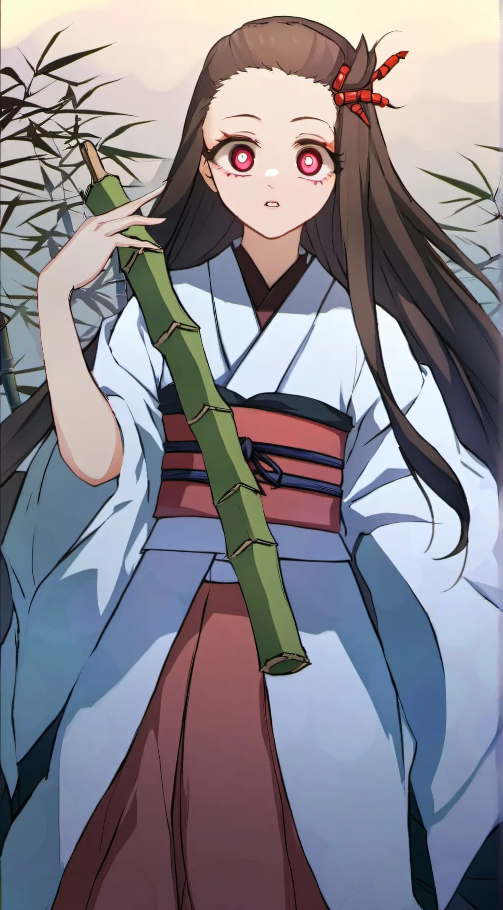 ai character: Nezuko Kamado background