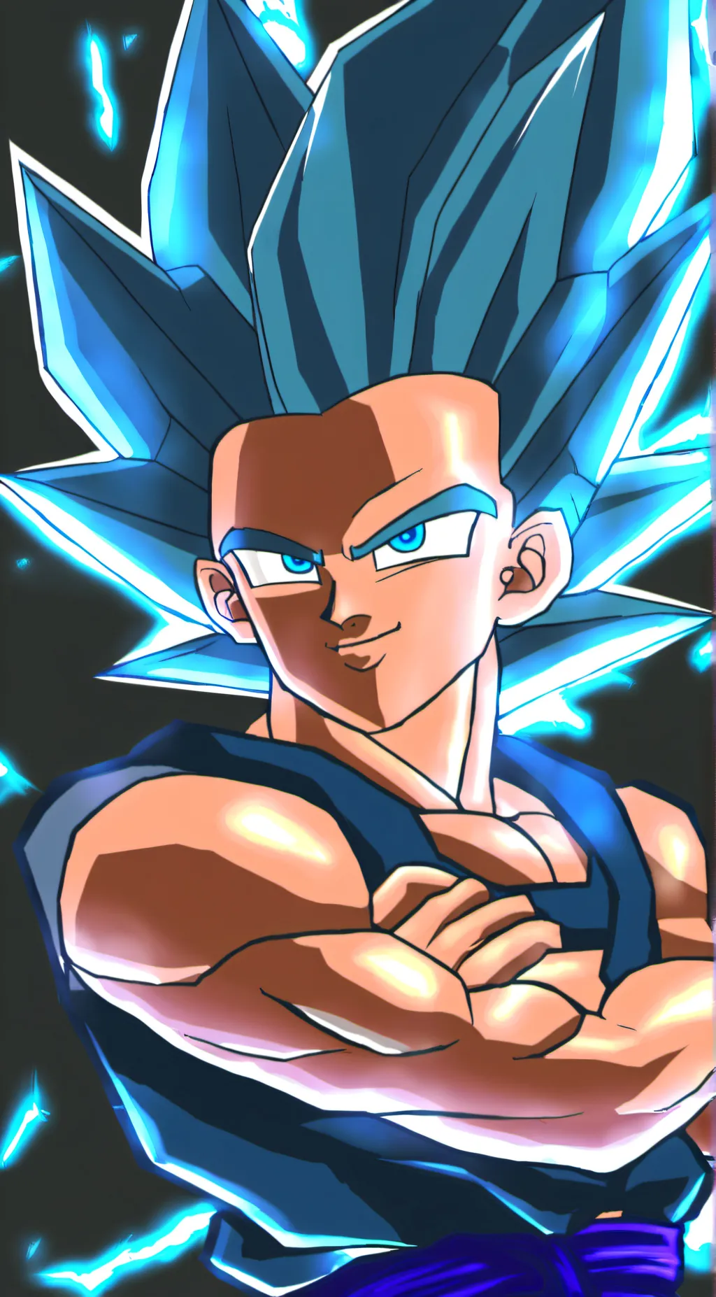 ai character: gogeta  background