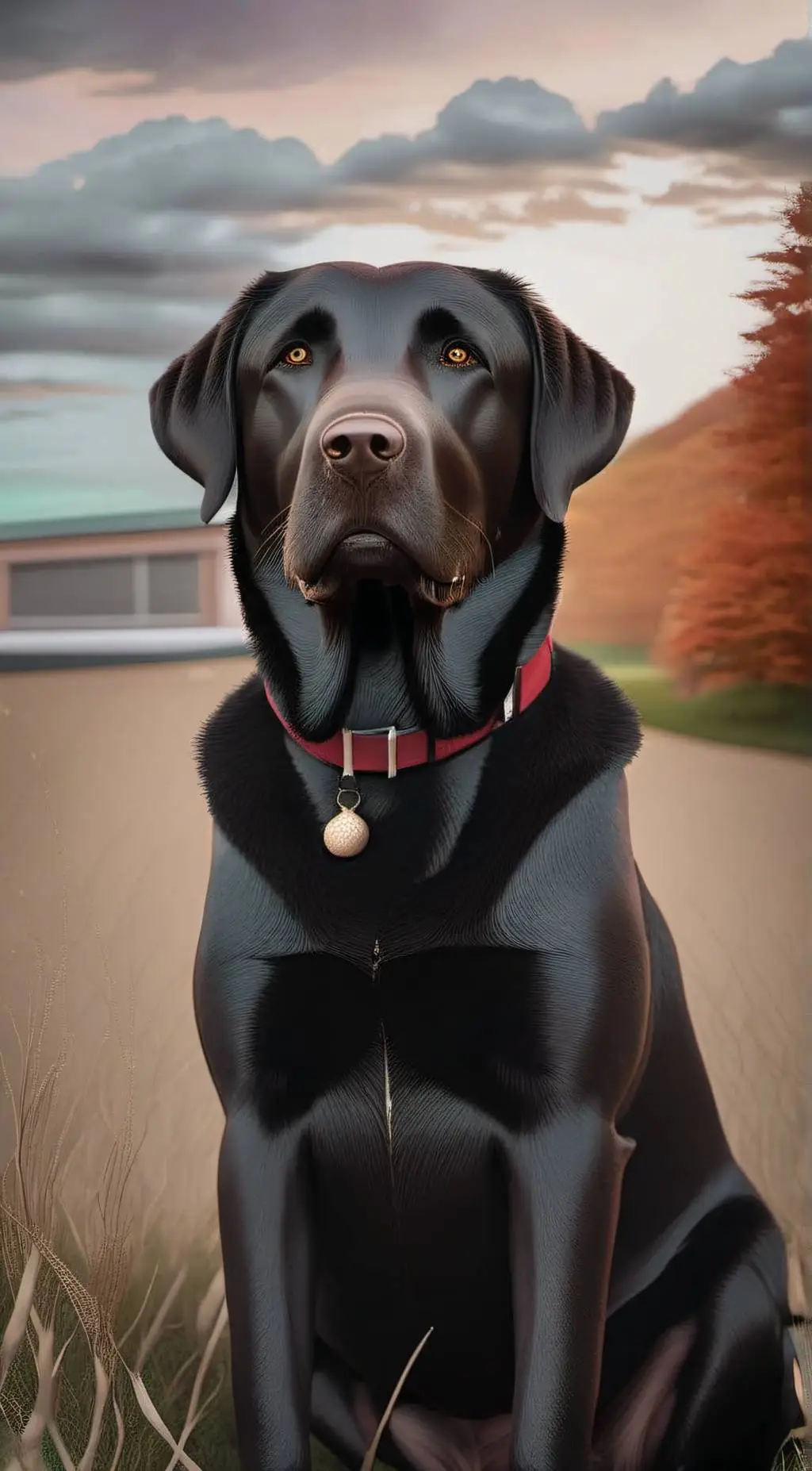 ai character: luke(my,dog) background