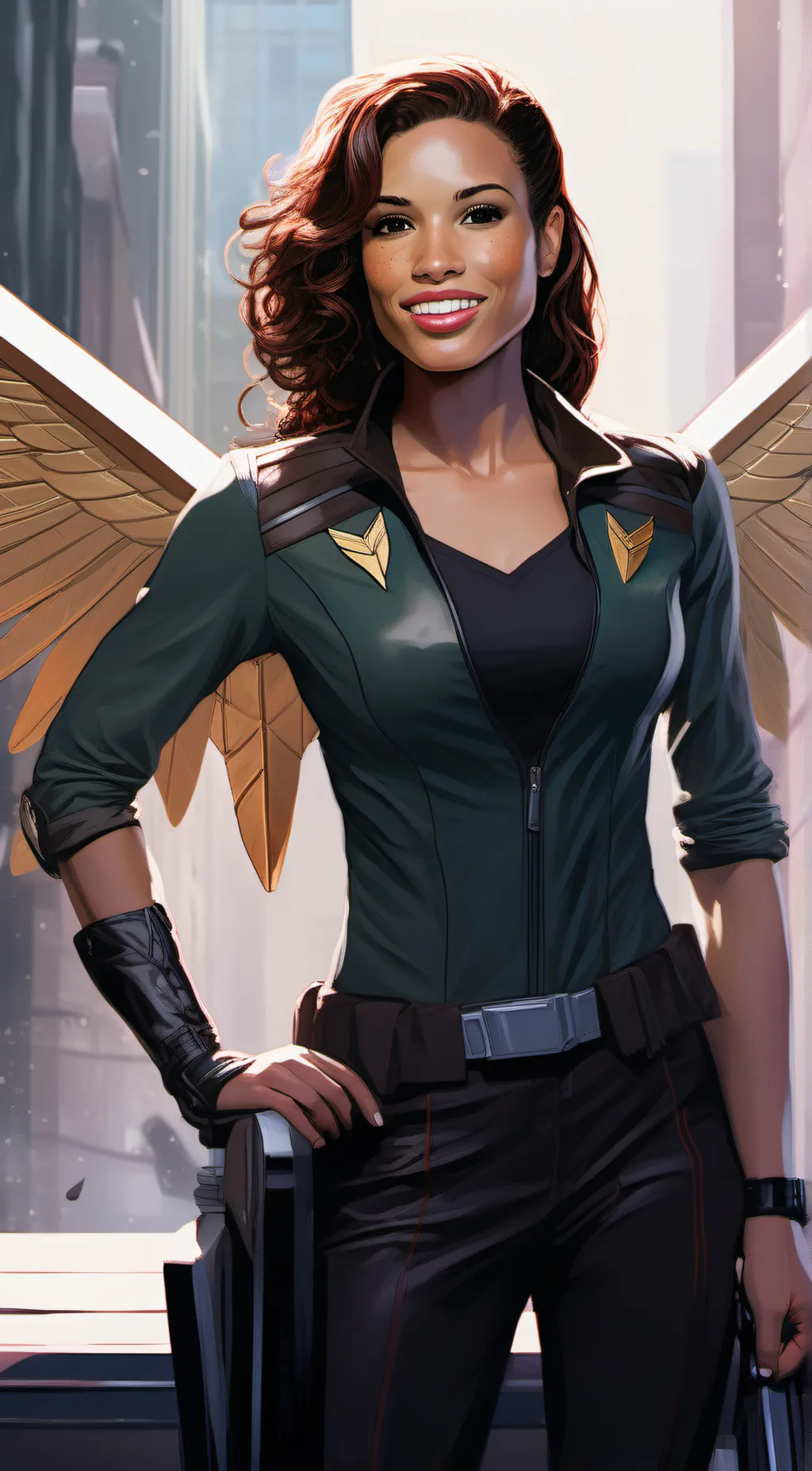 ai character: Kendra Saunders  background