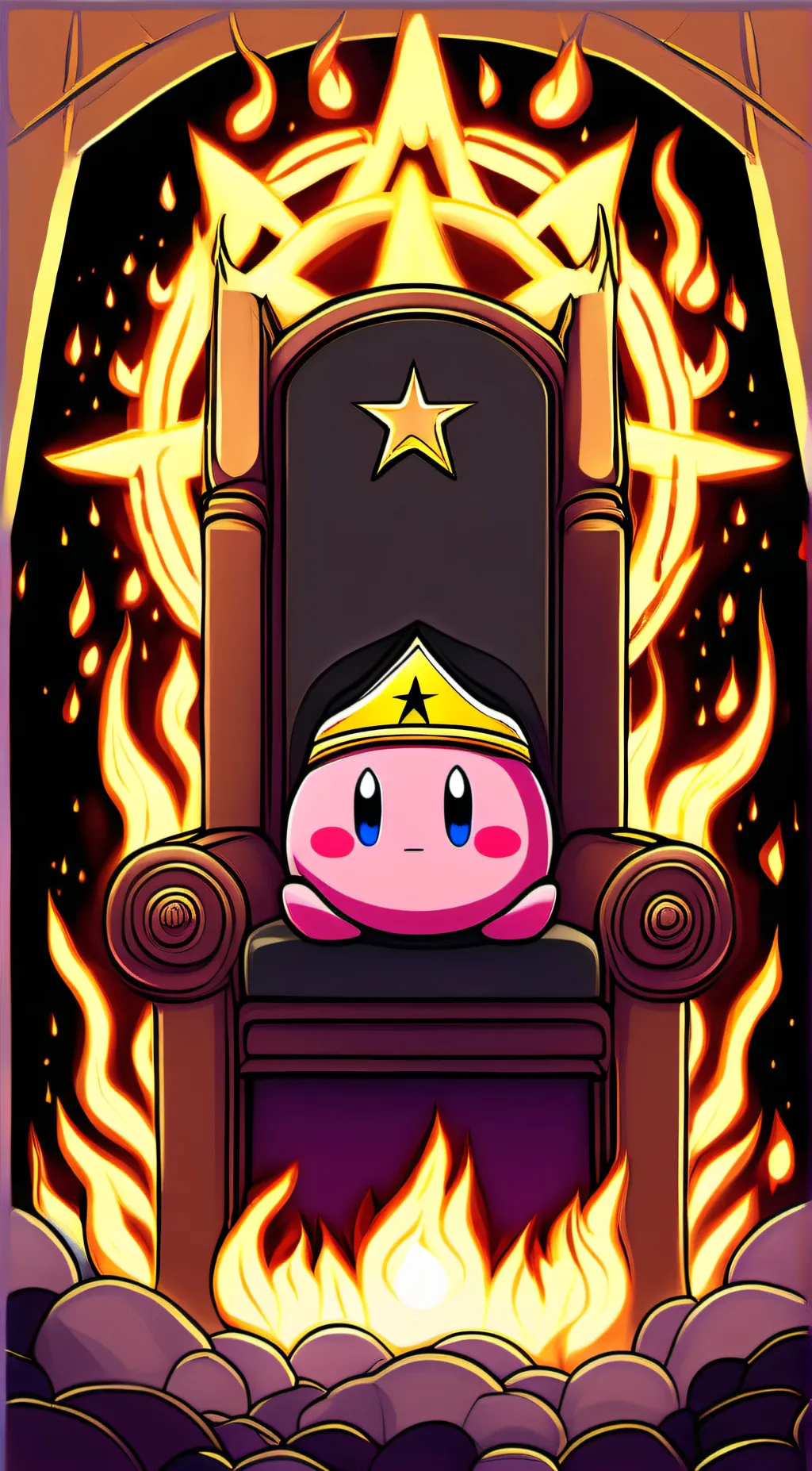 ai character: King Kirby background