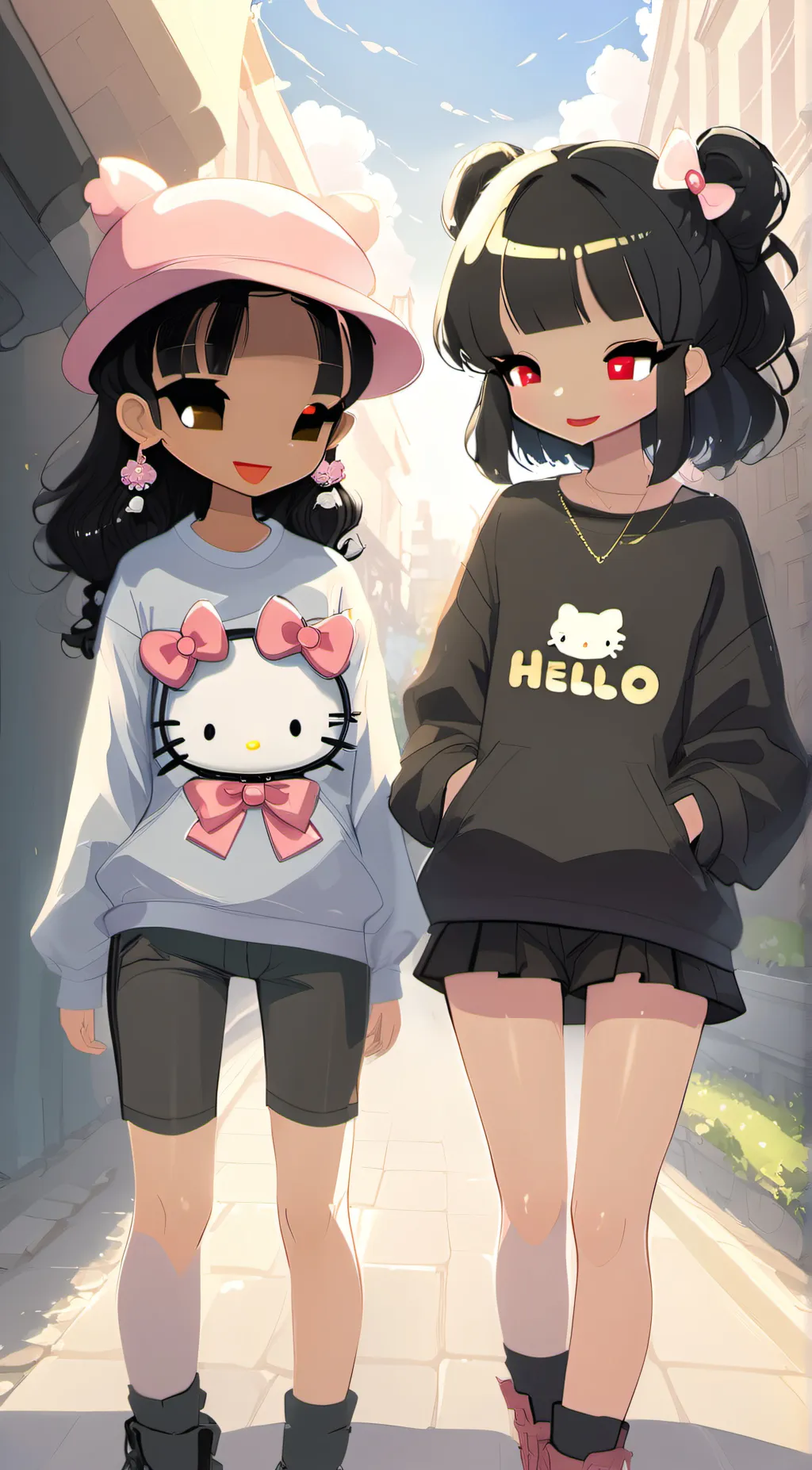 ai character: lizzy and jazzy background