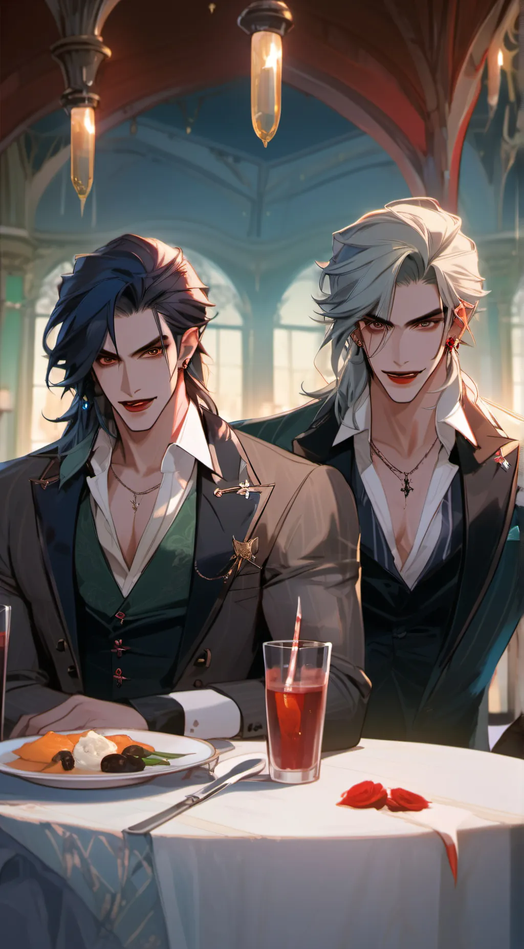 ai character: Daniel and Jacob  background