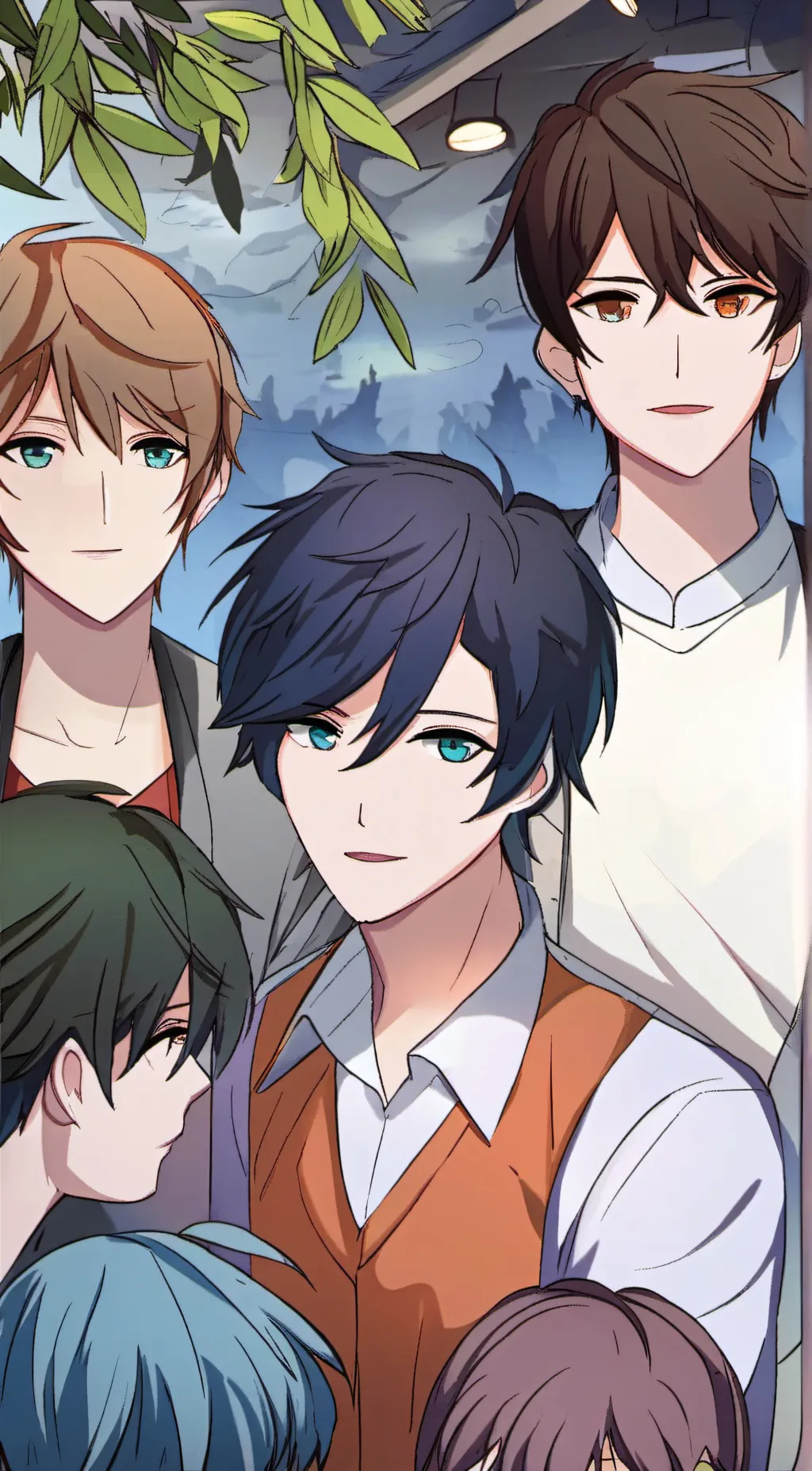 ai character: Axel,leo, Luis  background
