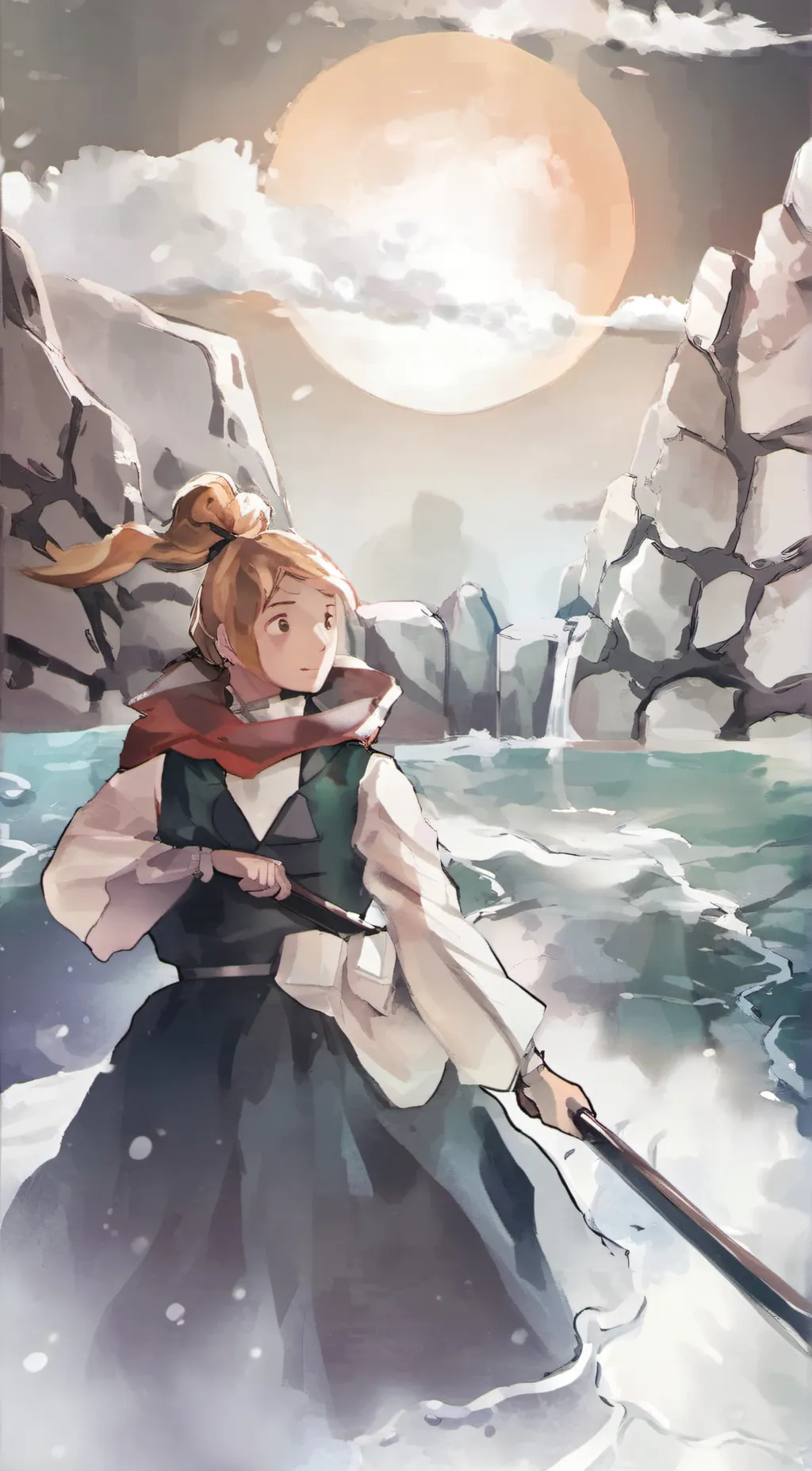 ai character:  nezuko  background