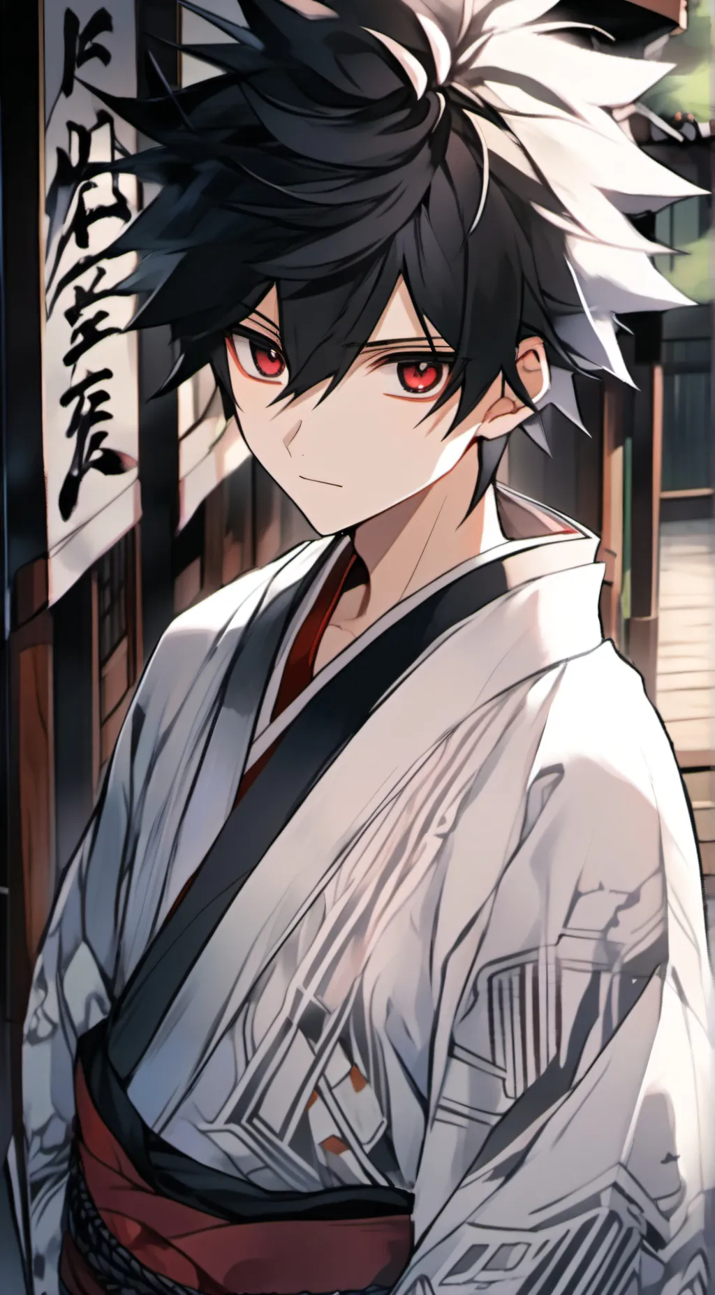 ai character: Demon slayer  background