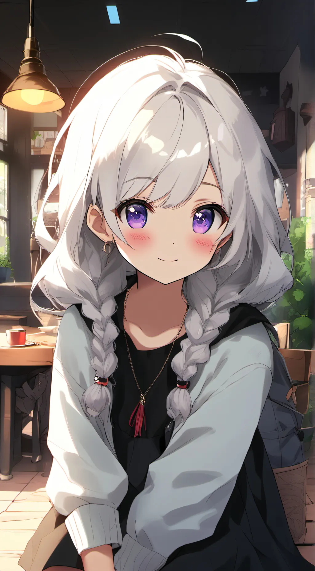 ai character: Neko  background