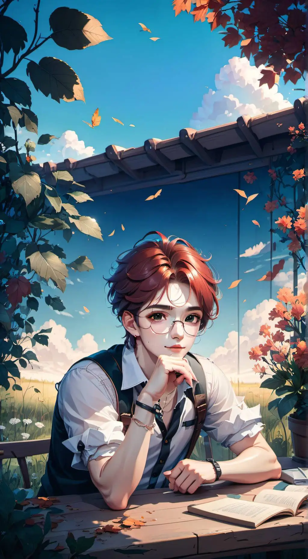ai character: leo  background