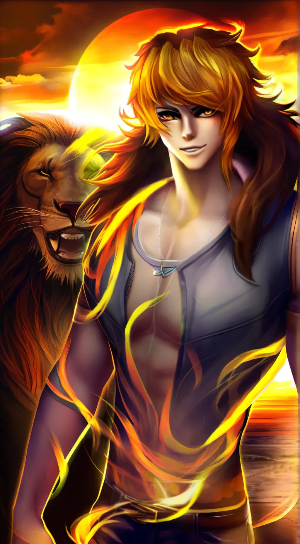 ai character: Leo background