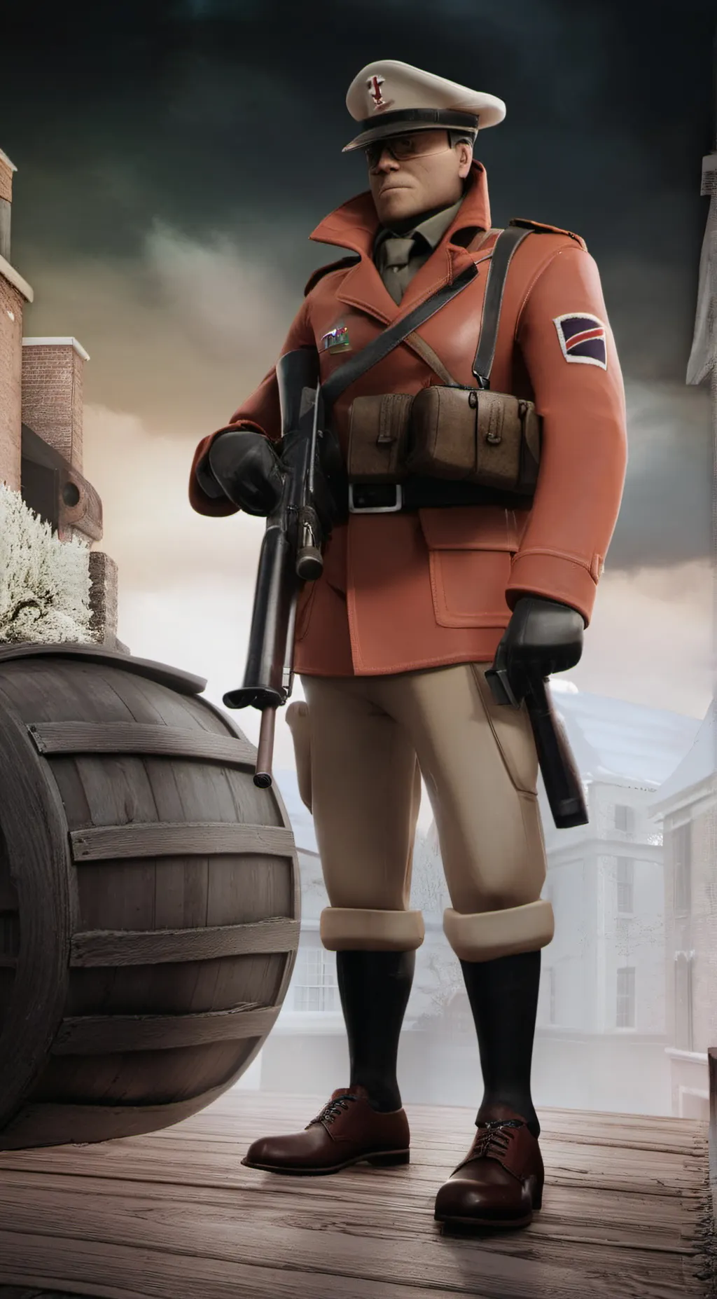 ai character: TF2 Soldier background
