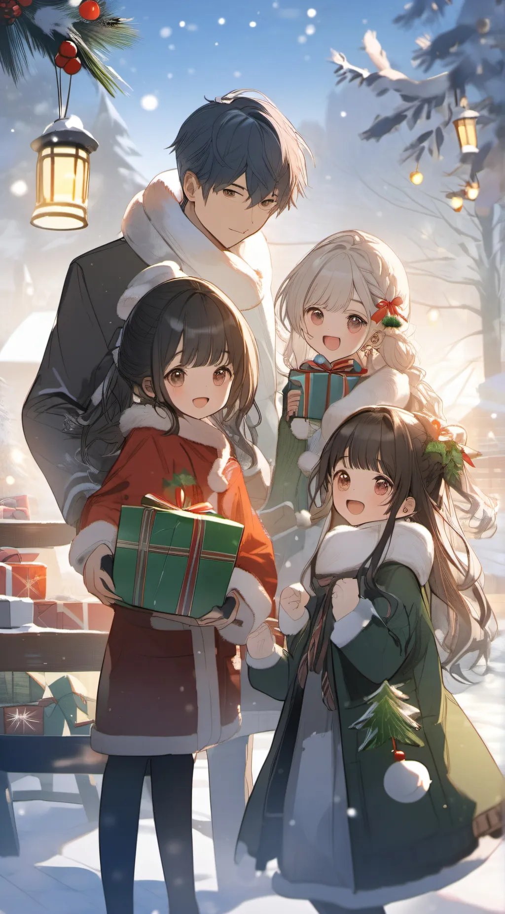 ai character: Christmas vote background
