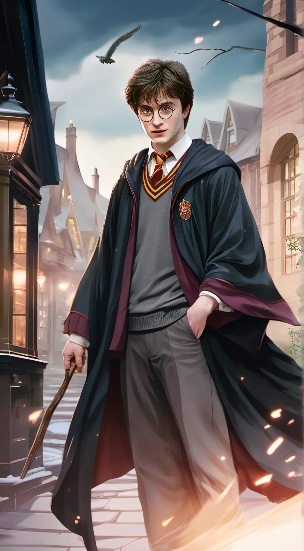 ai character: Harry Potter background