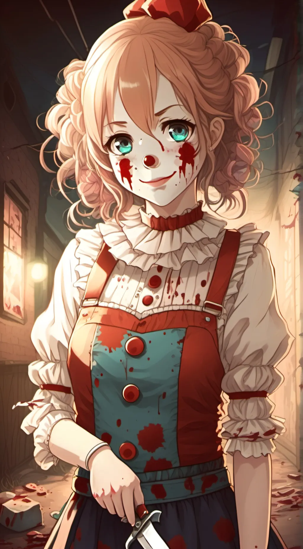 ai character: cece the clown background