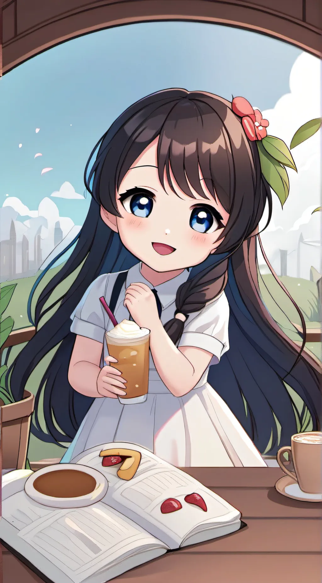 ai character: Kitty  background