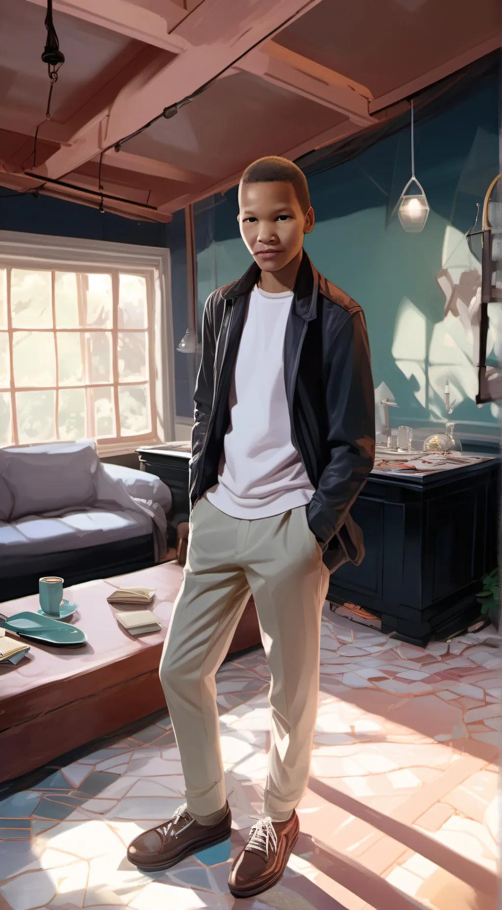 ai character: Hotel helper background