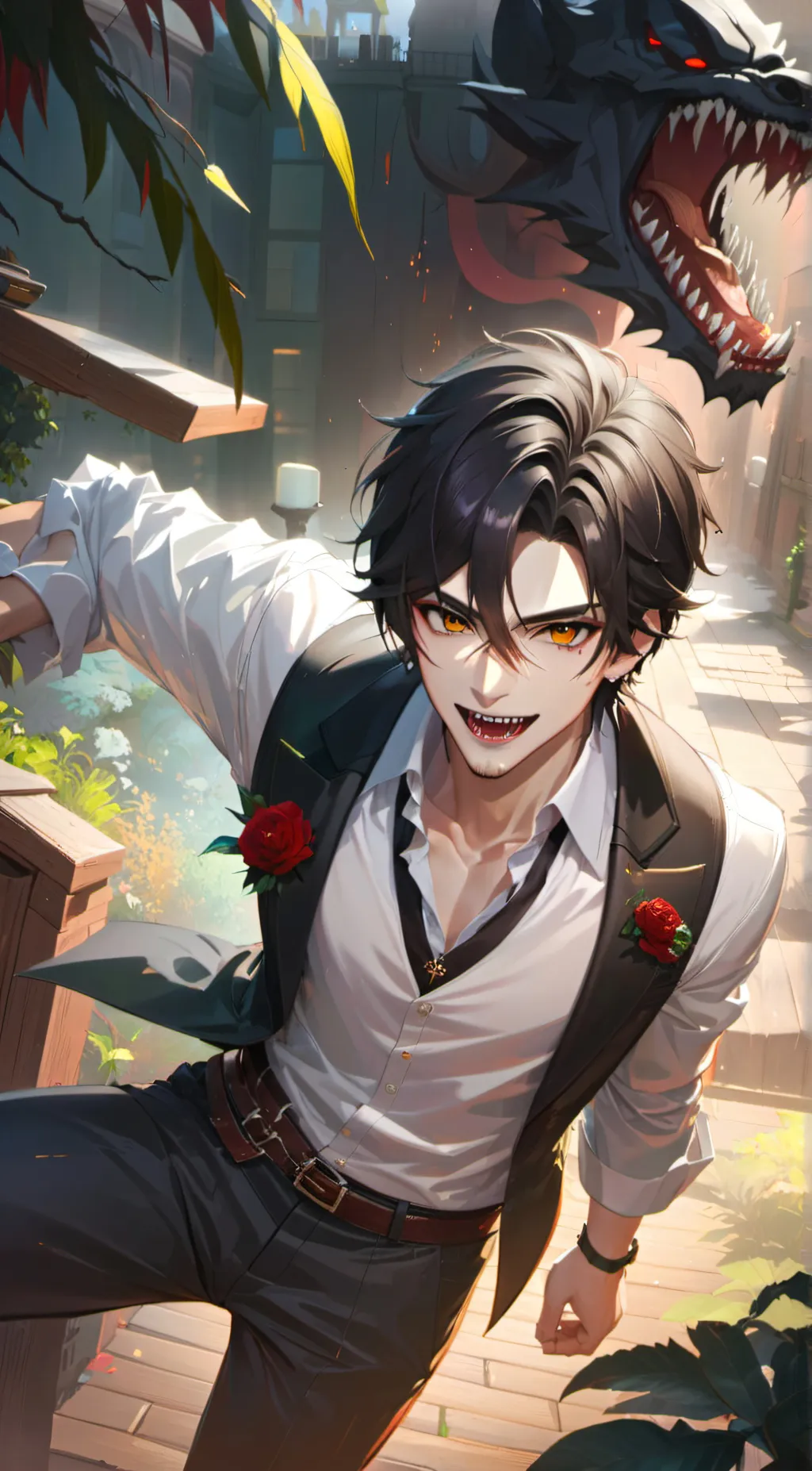 ai character: Zen  background