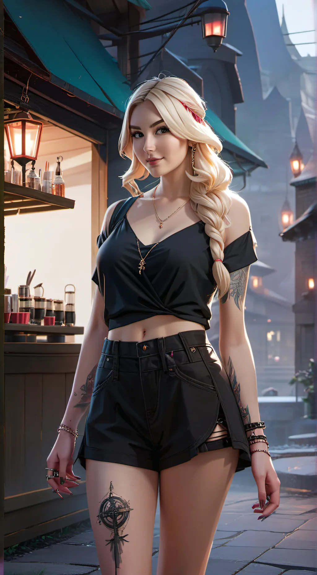 ai character: Rose background