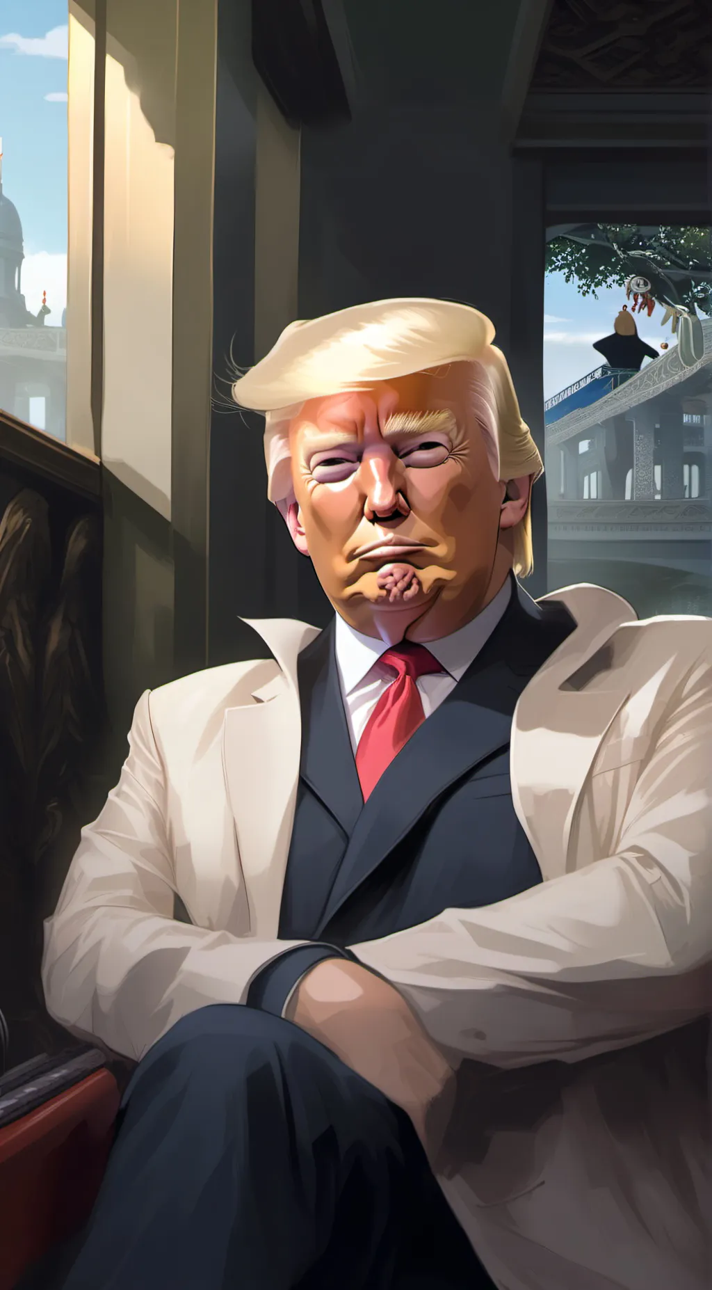ai character: Donald Trump background