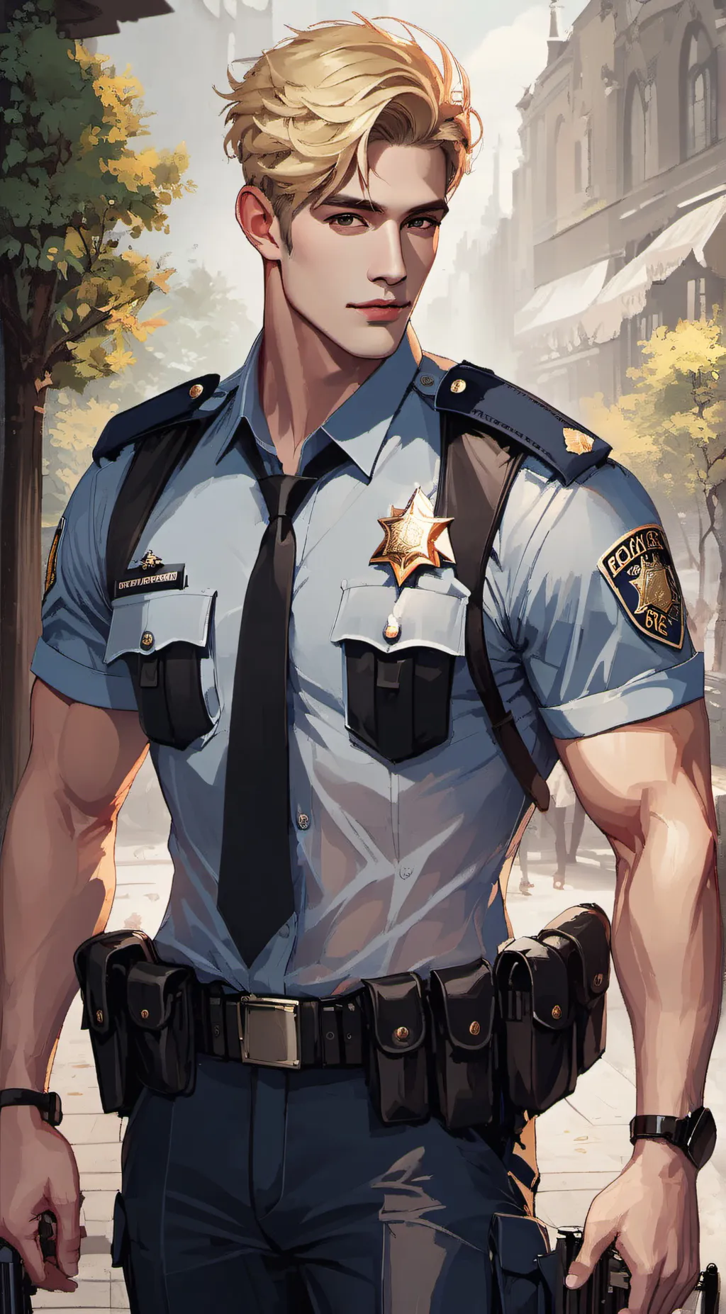 ai character: Nick Greene  background