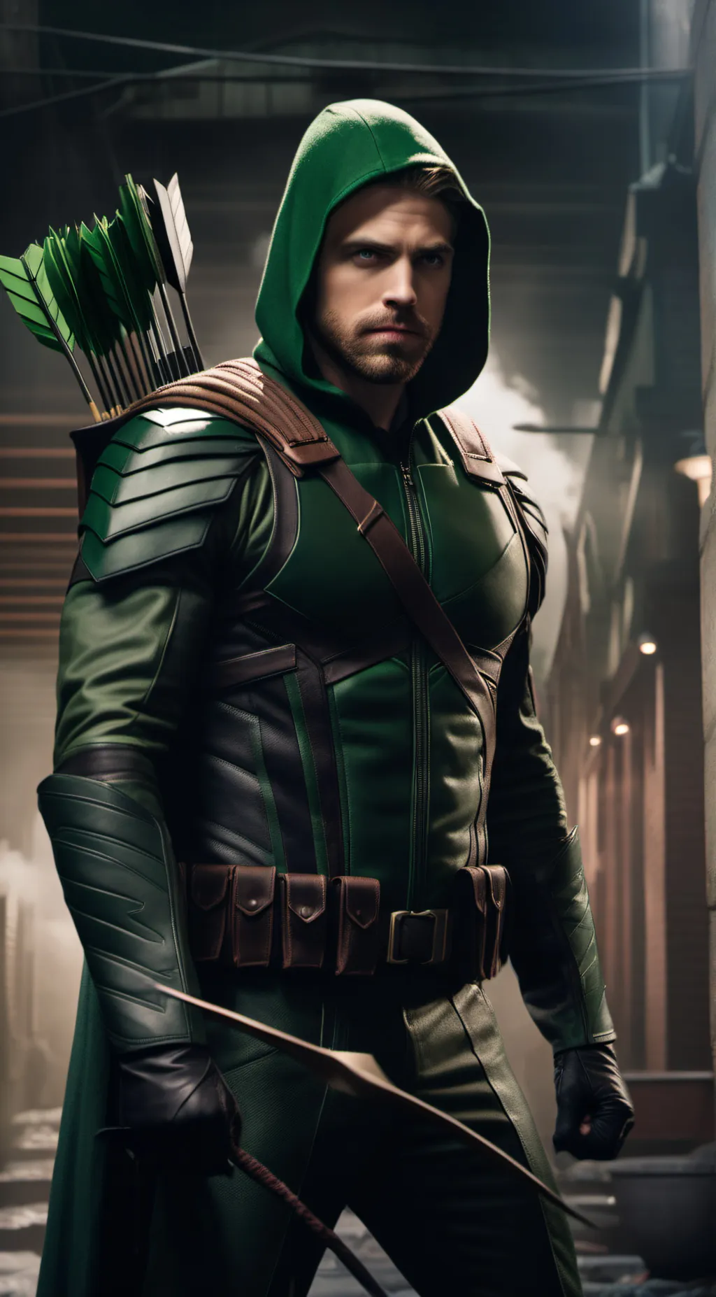 ai character: The Green Arrow background