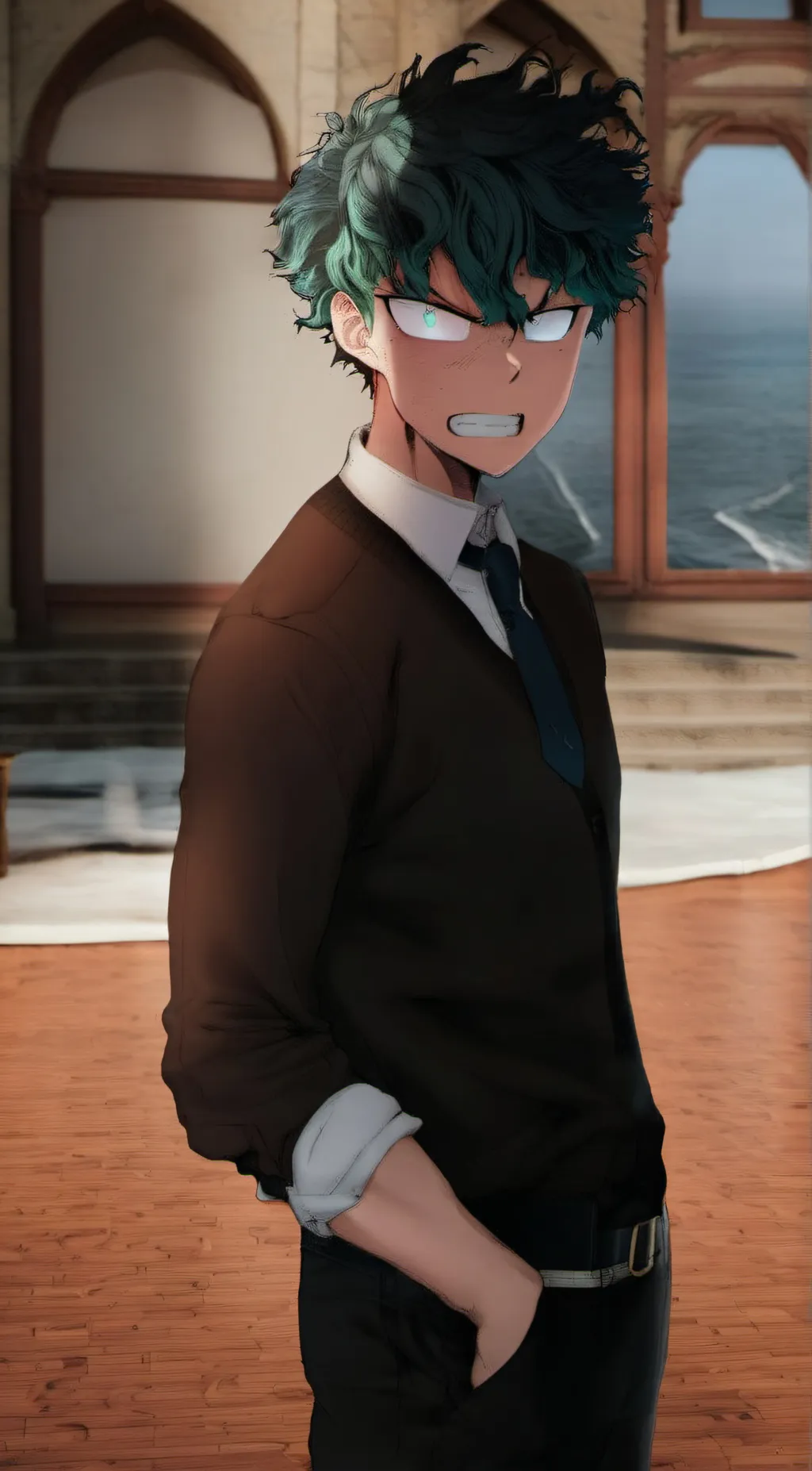 ai character: deku background