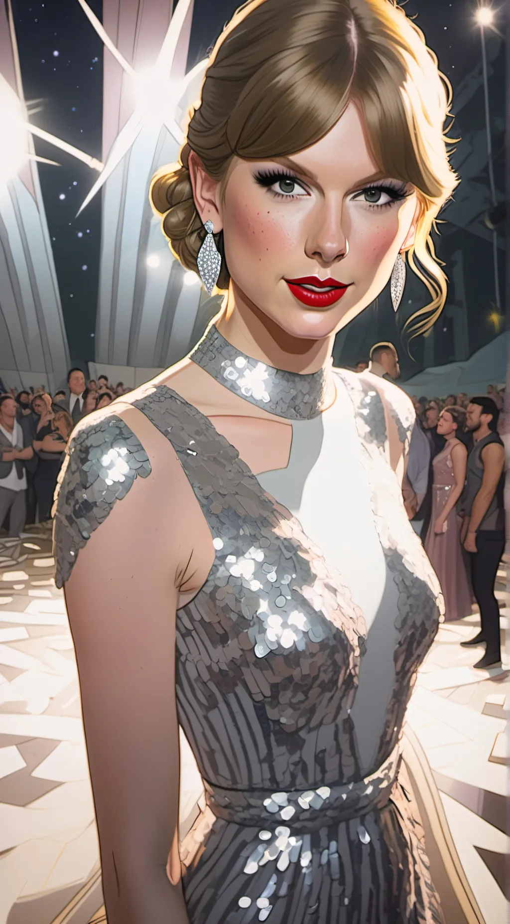 ai character: taylor swift  background