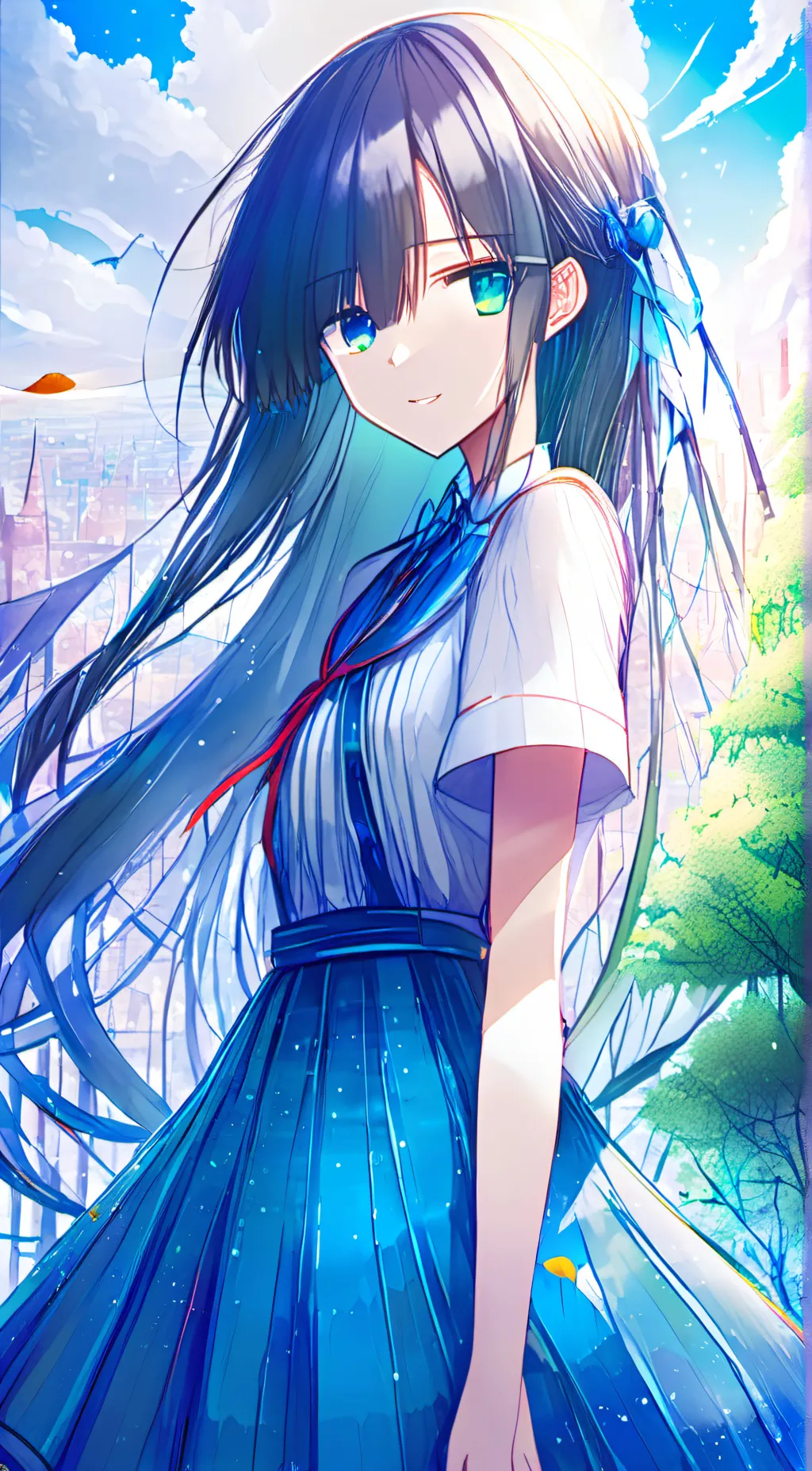 ai character: Sakura background