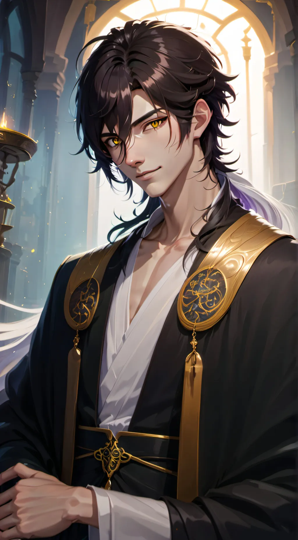 ai character: Black Butterfly background