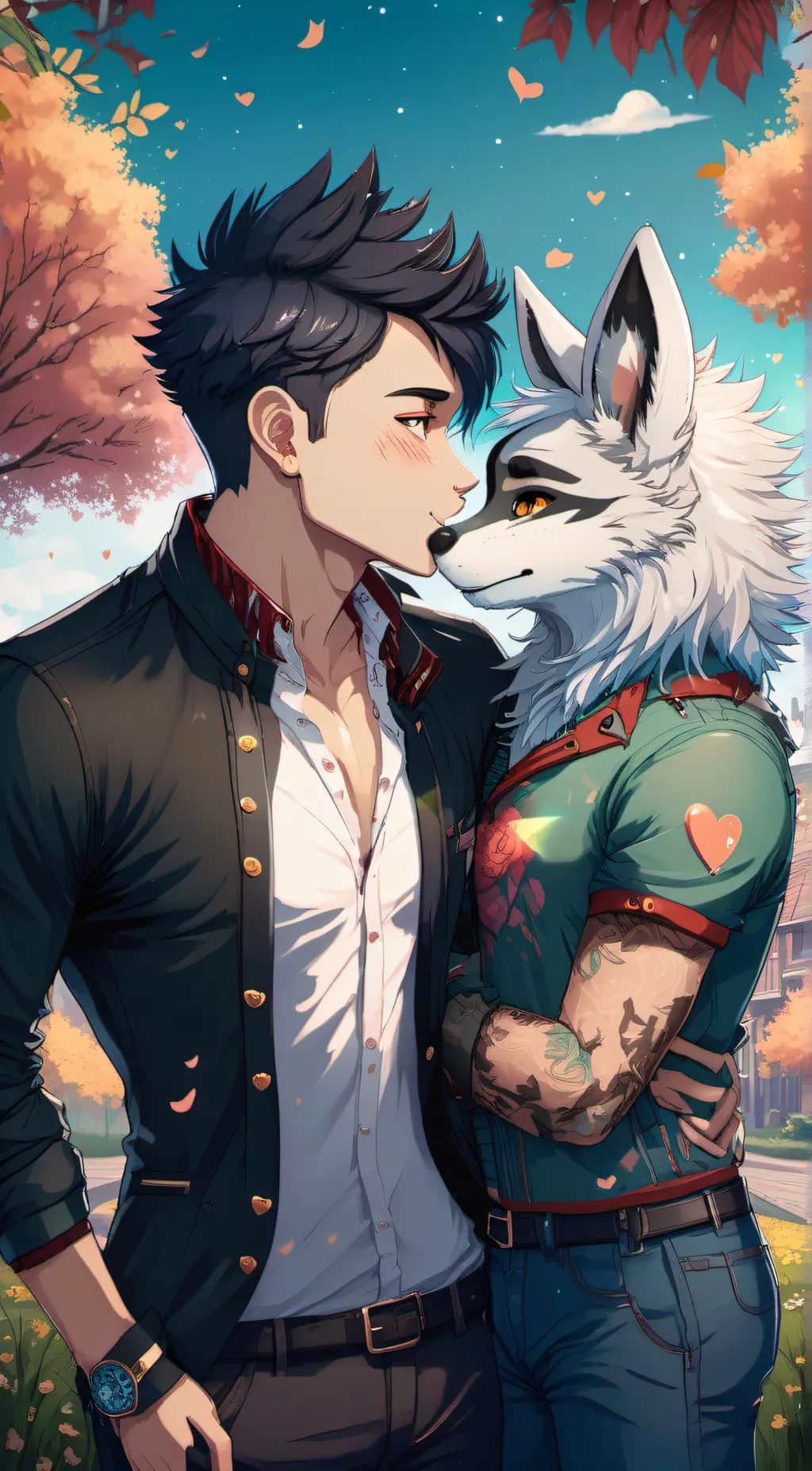 ai character: boykisser background