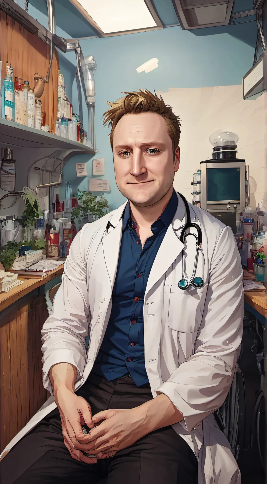 ai character: Dr Marshall  background