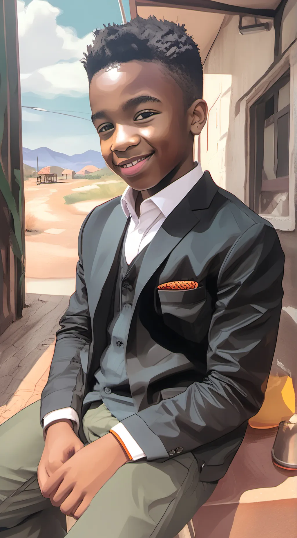 ai character: Leo background