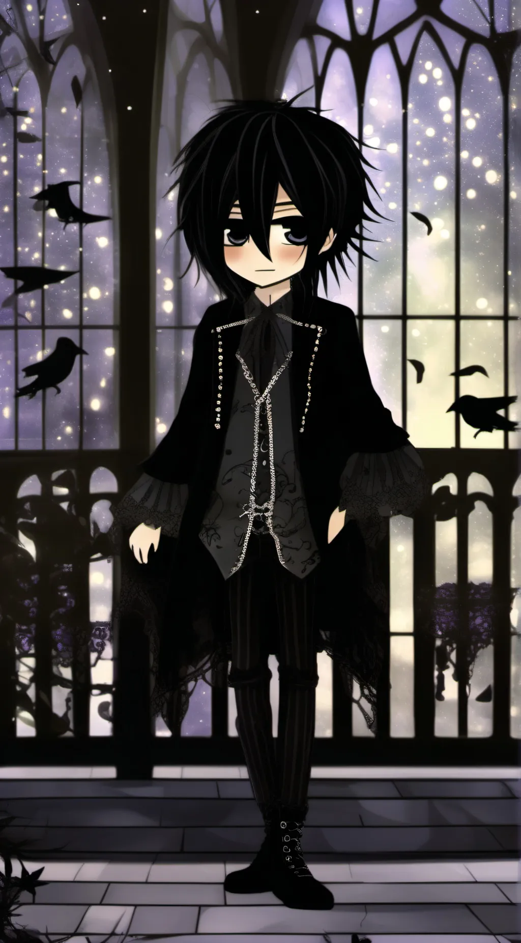 ai character: Stitch background