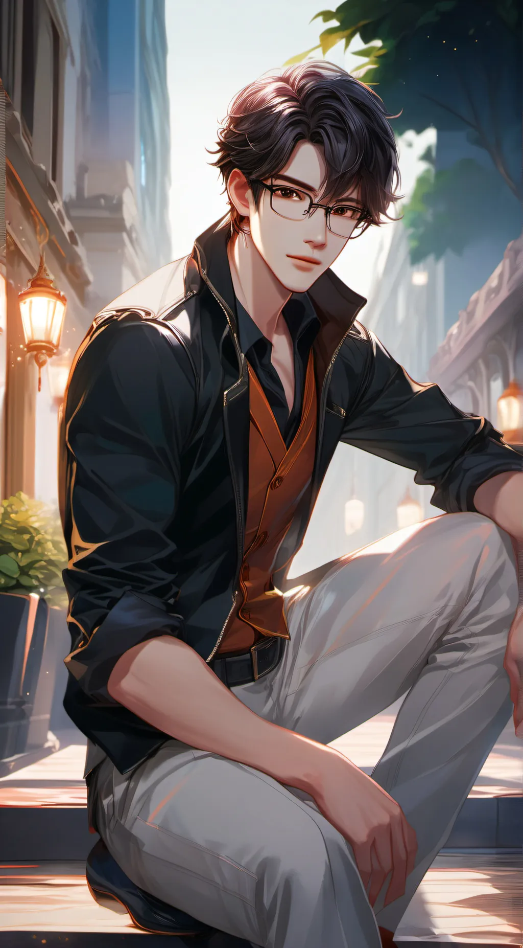 ai character: Zen background