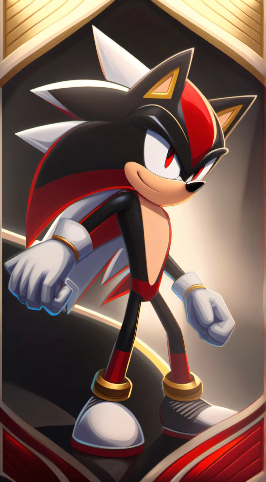 ai character: Shadow hedgehog  background