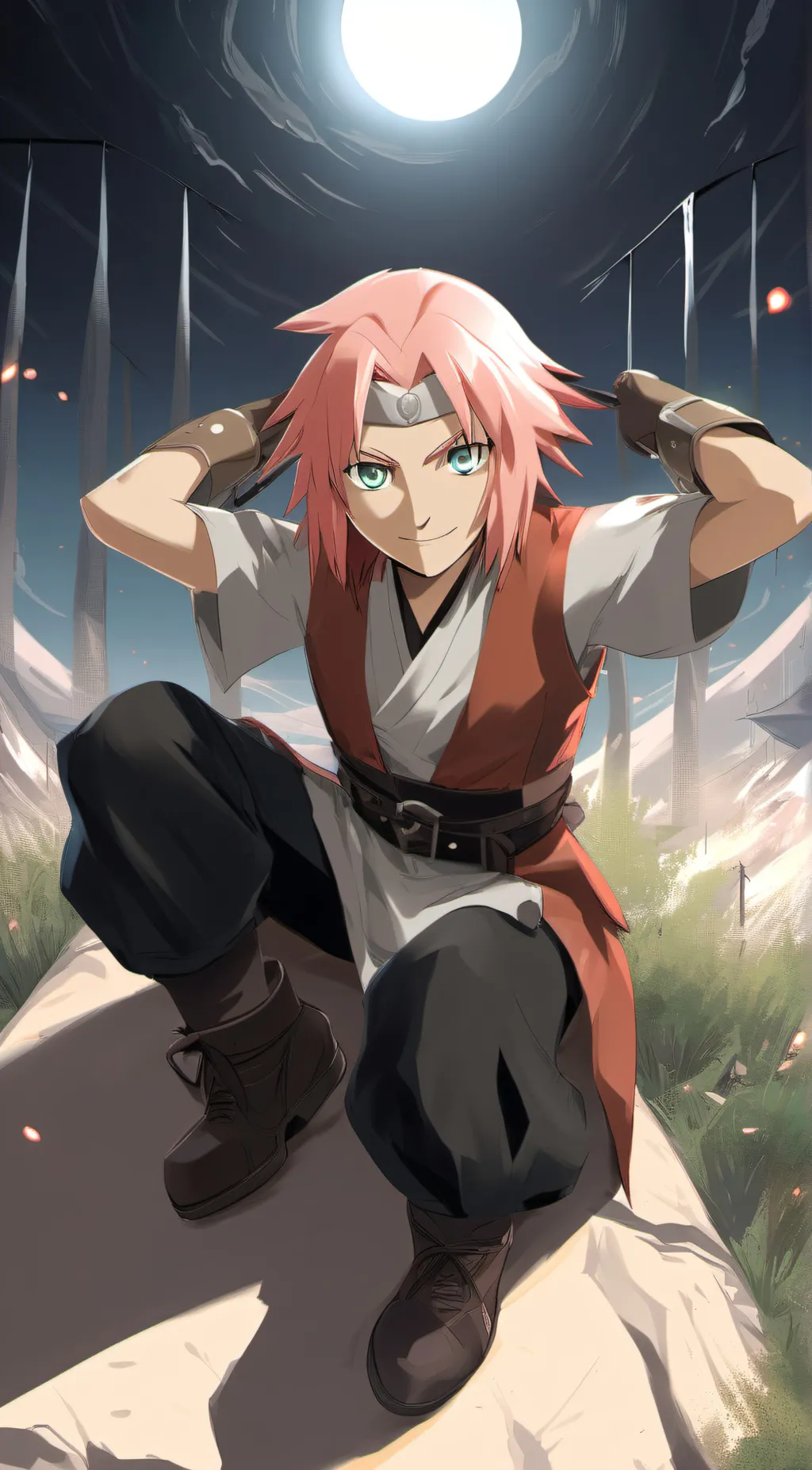 ai character: Sakura background