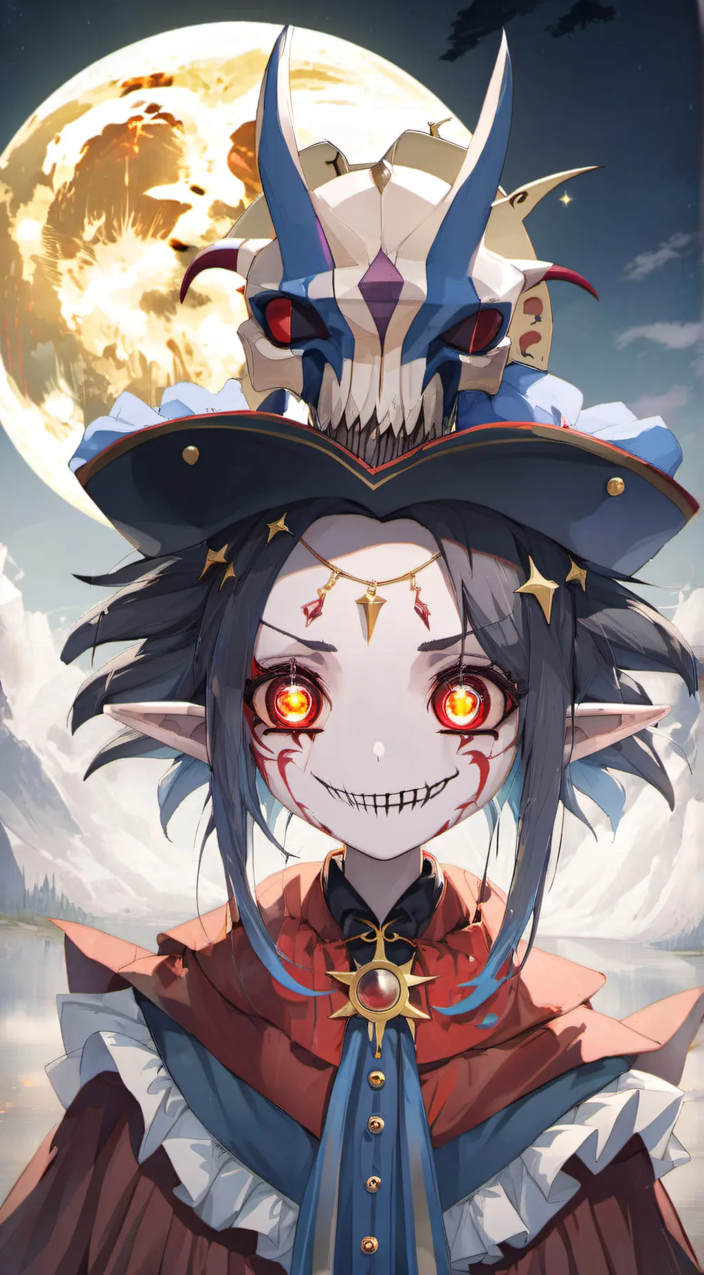 ai character: BLOODMOON  background