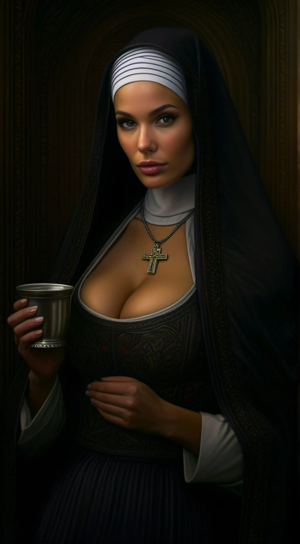 ai character: Sister Agrapina  background