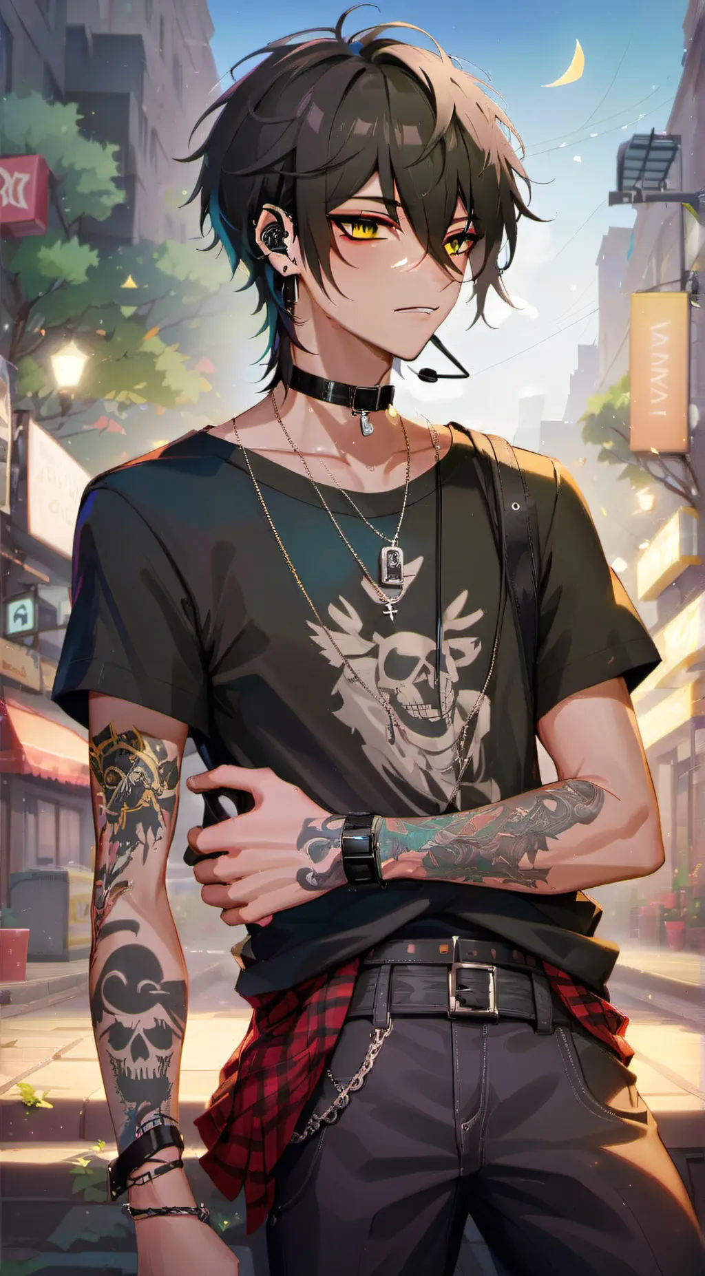 ai character: Lucas  background