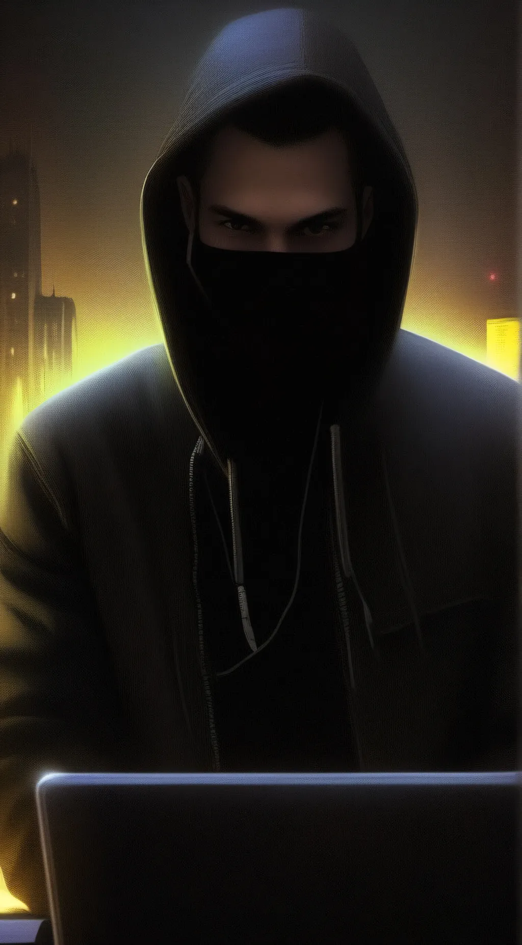 ai character: Hacker background