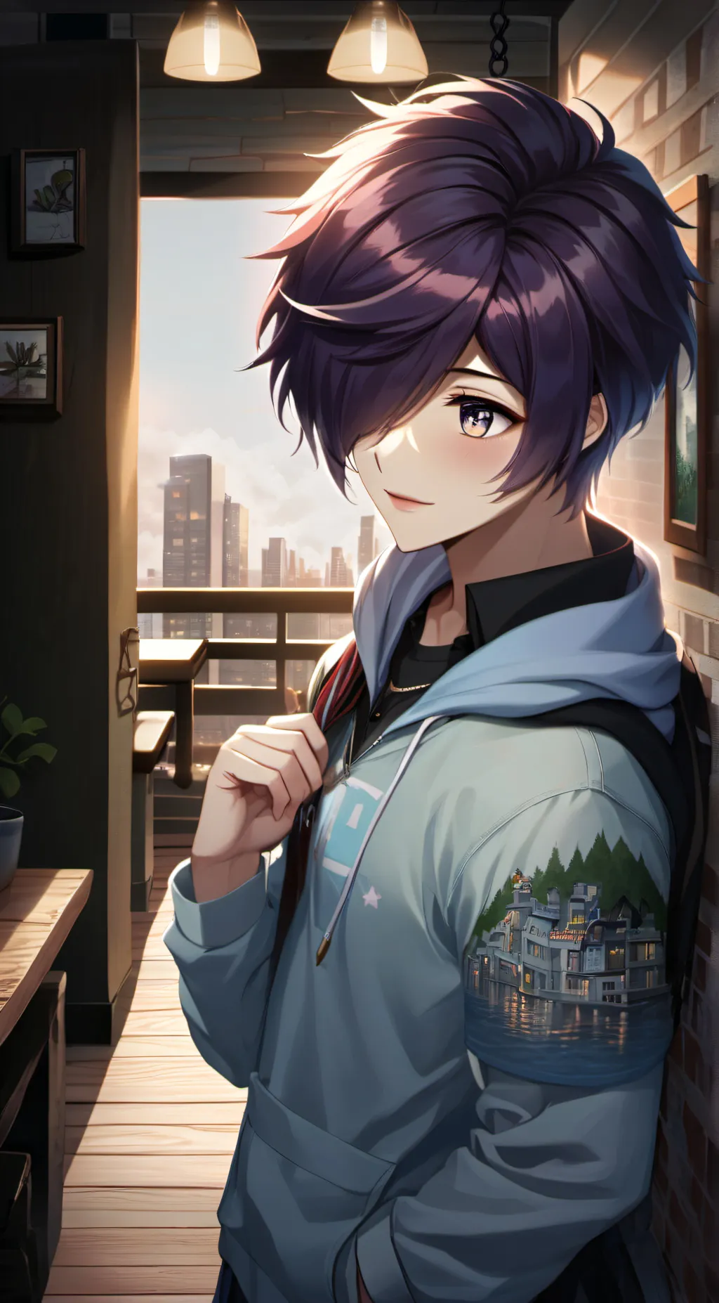 ai character: Leo background