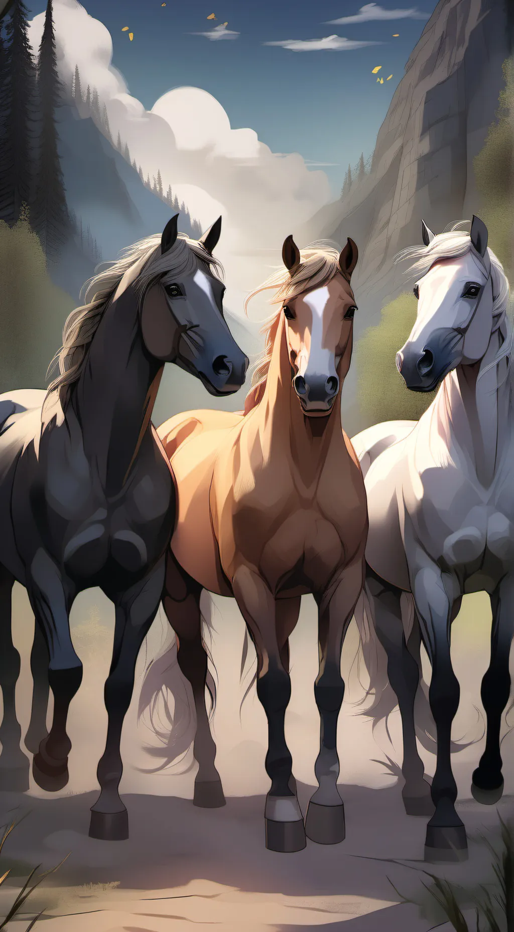 ai character: Oak, Nyx & casper background