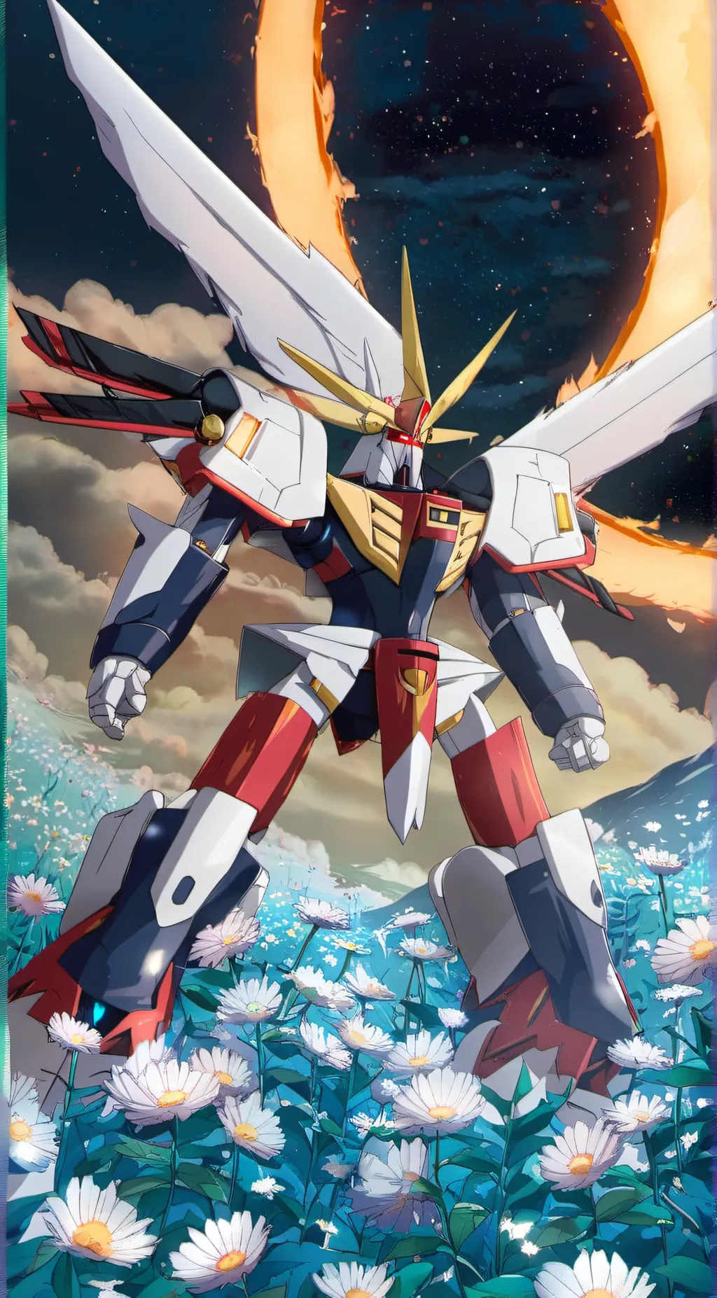 ai character: Ultraman grigio background