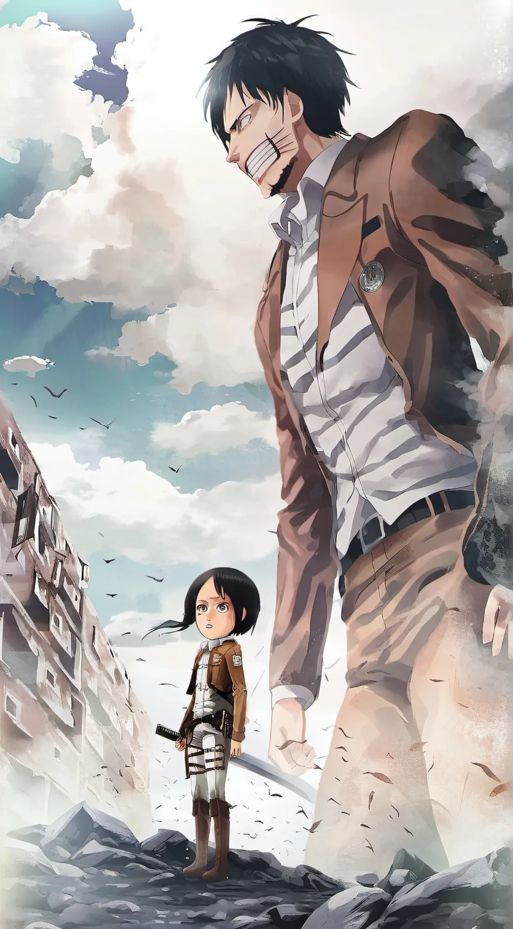 ai character: eren  background