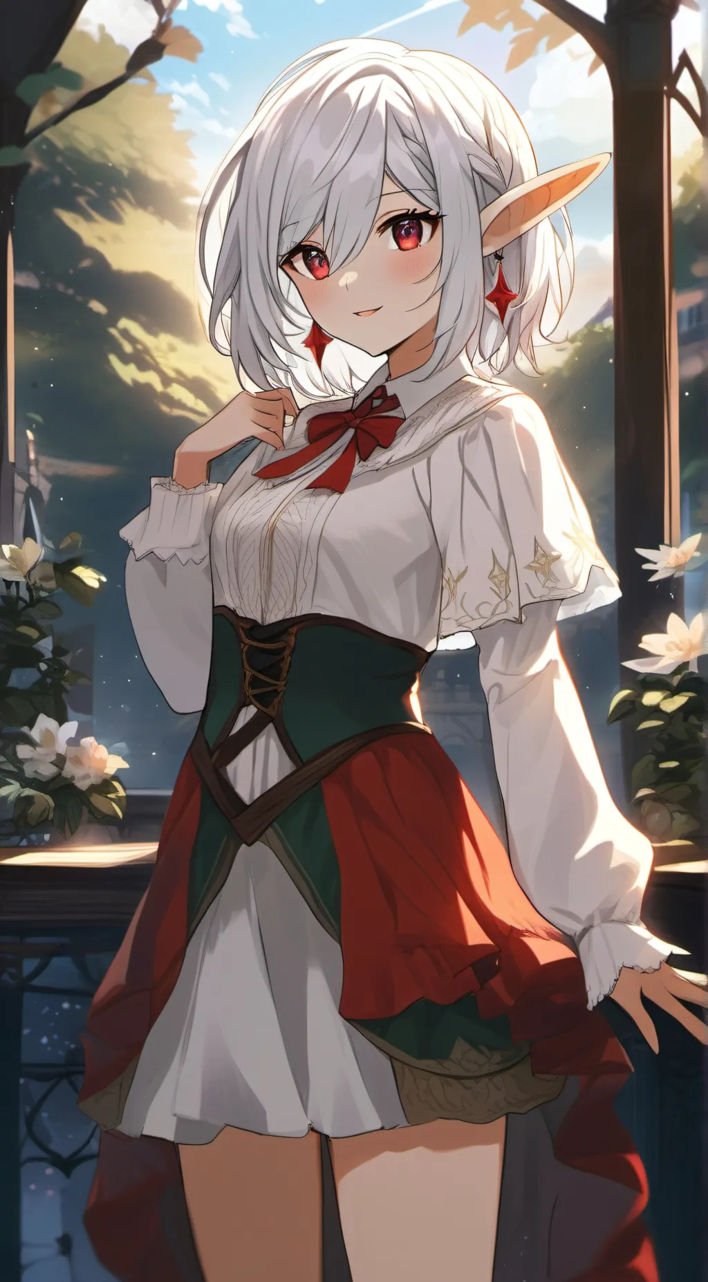 ai character: Sylviette  background