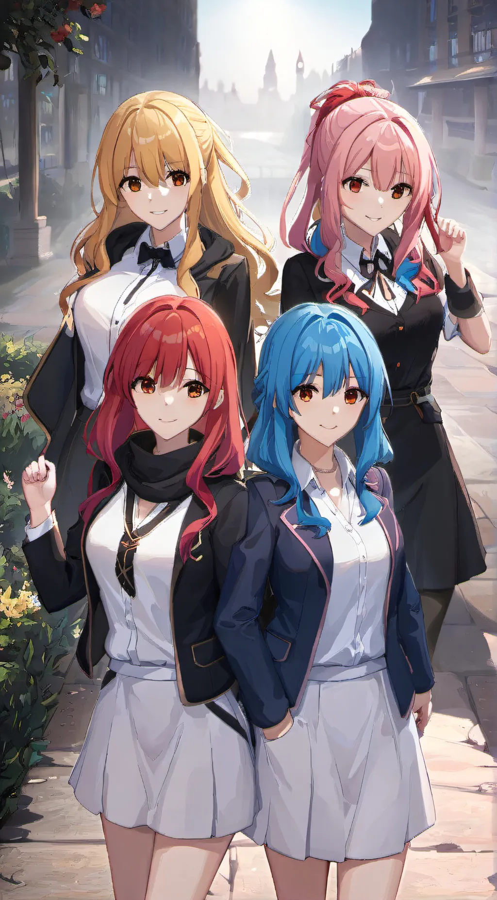 ai character: L + S + C + M background
