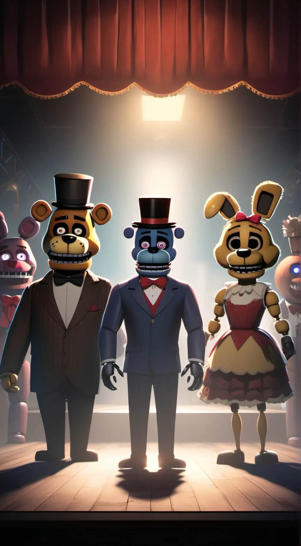 ai character: FNaF 1 background