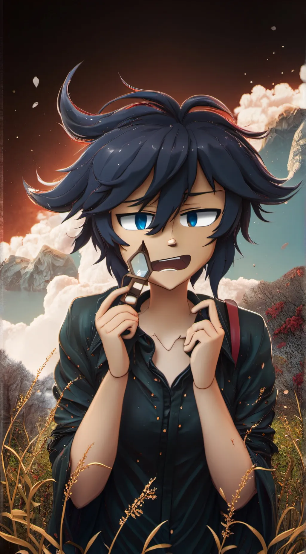 ai character: Ein and aphmau background